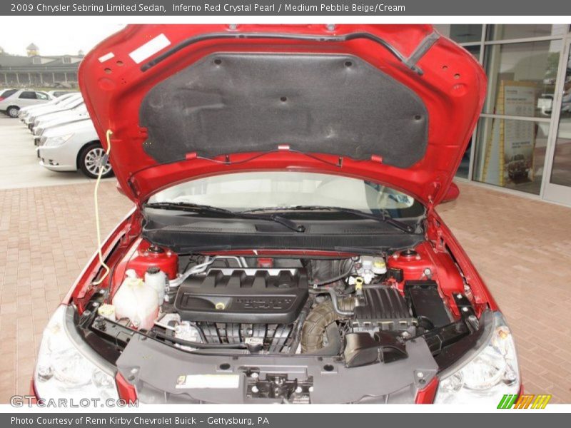 Inferno Red Crystal Pearl / Medium Pebble Beige/Cream 2009 Chrysler Sebring Limited Sedan