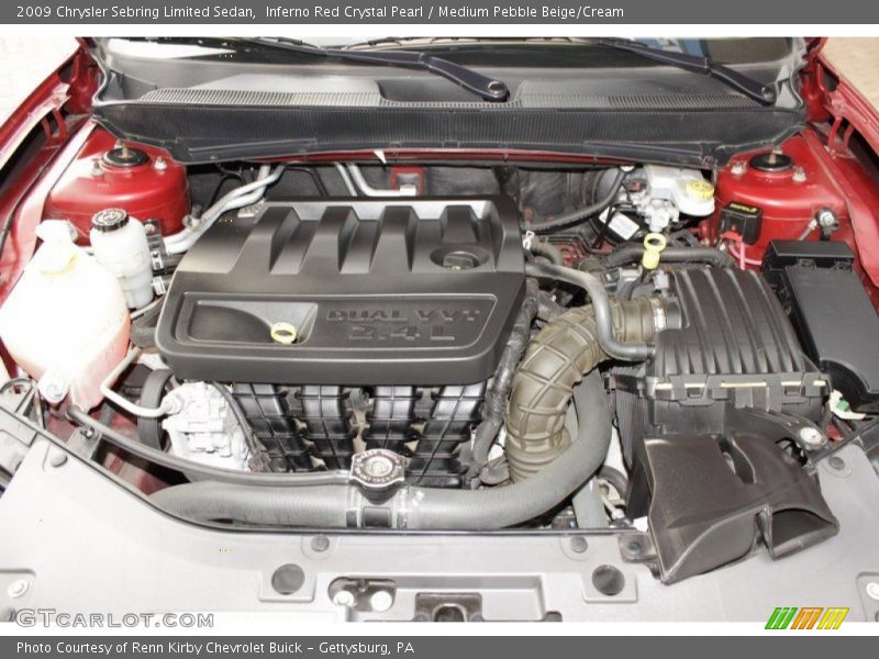 Inferno Red Crystal Pearl / Medium Pebble Beige/Cream 2009 Chrysler Sebring Limited Sedan