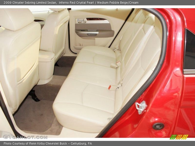 Inferno Red Crystal Pearl / Medium Pebble Beige/Cream 2009 Chrysler Sebring Limited Sedan