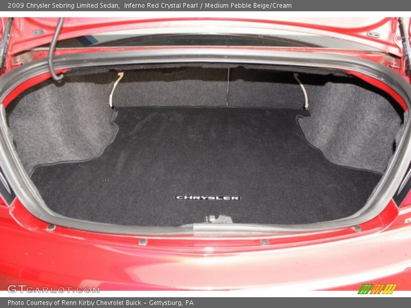 Inferno Red Crystal Pearl / Medium Pebble Beige/Cream 2009 Chrysler Sebring Limited Sedan