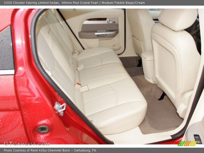 Inferno Red Crystal Pearl / Medium Pebble Beige/Cream 2009 Chrysler Sebring Limited Sedan