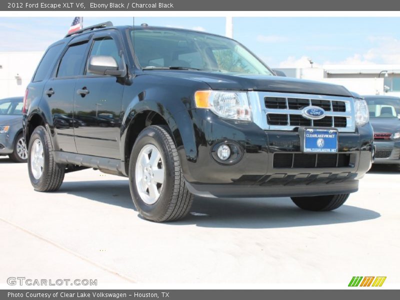Ebony Black / Charcoal Black 2012 Ford Escape XLT V6