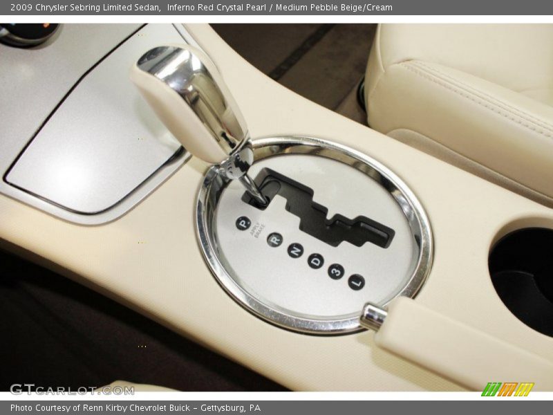 Inferno Red Crystal Pearl / Medium Pebble Beige/Cream 2009 Chrysler Sebring Limited Sedan