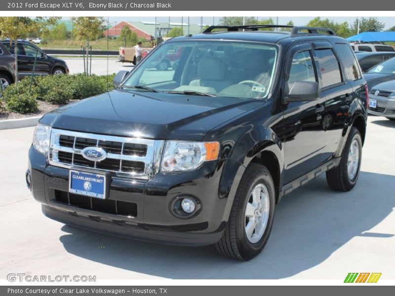 Ebony Black / Charcoal Black 2012 Ford Escape XLT V6
