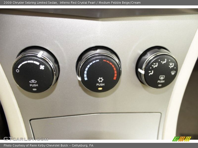 Inferno Red Crystal Pearl / Medium Pebble Beige/Cream 2009 Chrysler Sebring Limited Sedan