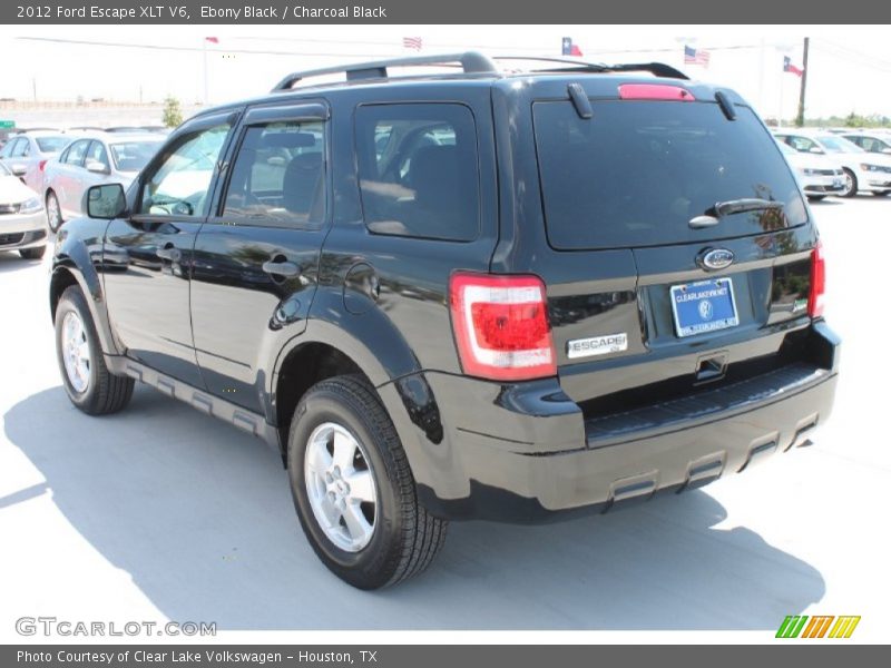 Ebony Black / Charcoal Black 2012 Ford Escape XLT V6