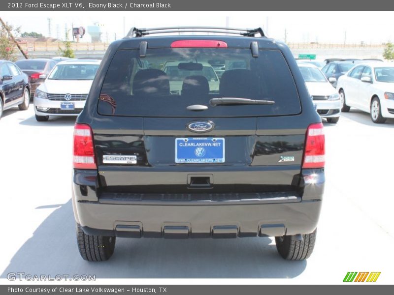 Ebony Black / Charcoal Black 2012 Ford Escape XLT V6