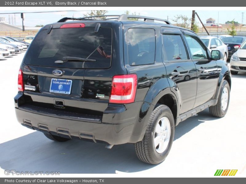 Ebony Black / Charcoal Black 2012 Ford Escape XLT V6