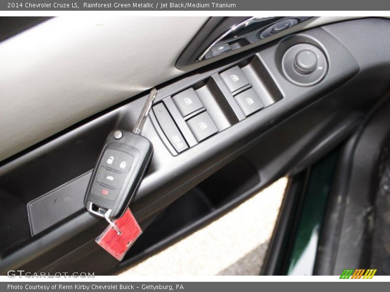 Rainforest Green Metallic / Jet Black/Medium Titanium 2014 Chevrolet Cruze LS
