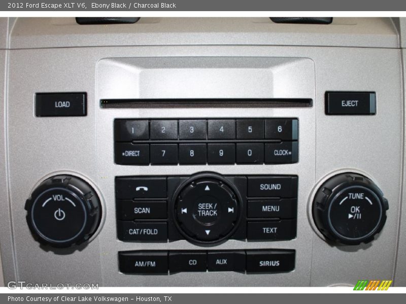 Ebony Black / Charcoal Black 2012 Ford Escape XLT V6
