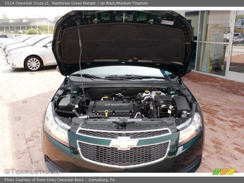 Rainforest Green Metallic / Jet Black/Medium Titanium 2014 Chevrolet Cruze LS