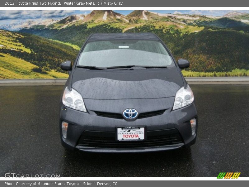 Winter Gray Metallic / Misty Gray 2013 Toyota Prius Two Hybrid