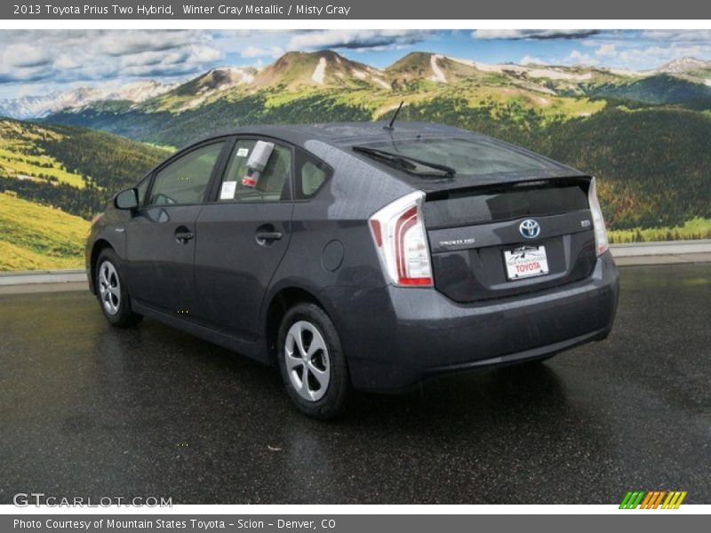 Winter Gray Metallic / Misty Gray 2013 Toyota Prius Two Hybrid