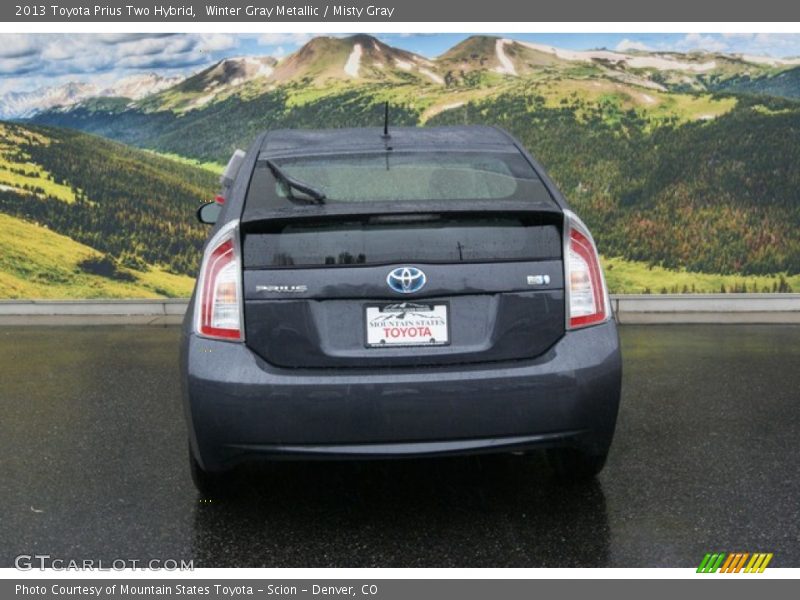 Winter Gray Metallic / Misty Gray 2013 Toyota Prius Two Hybrid