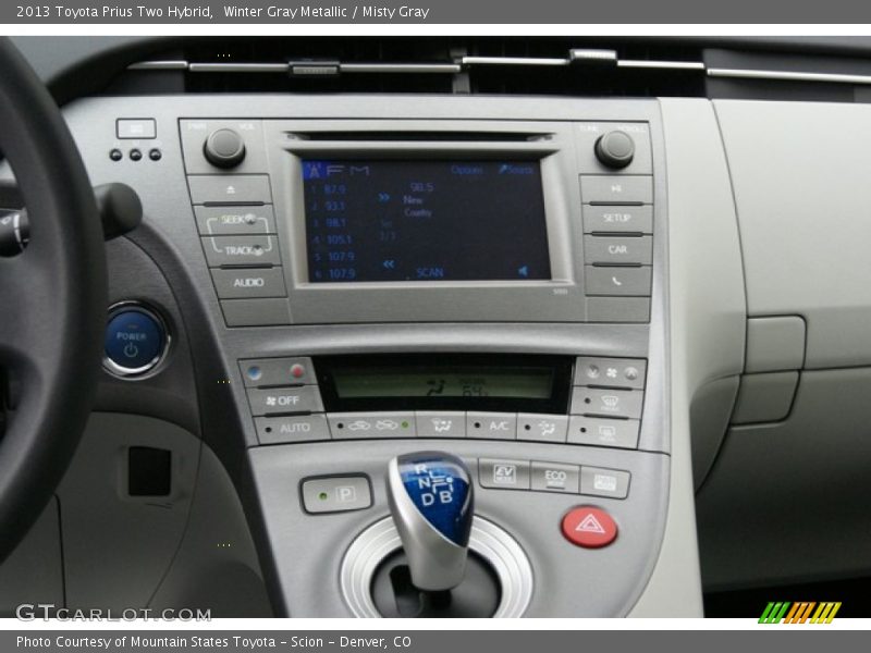 Winter Gray Metallic / Misty Gray 2013 Toyota Prius Two Hybrid