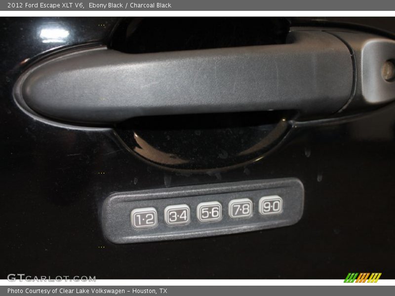 Ebony Black / Charcoal Black 2012 Ford Escape XLT V6