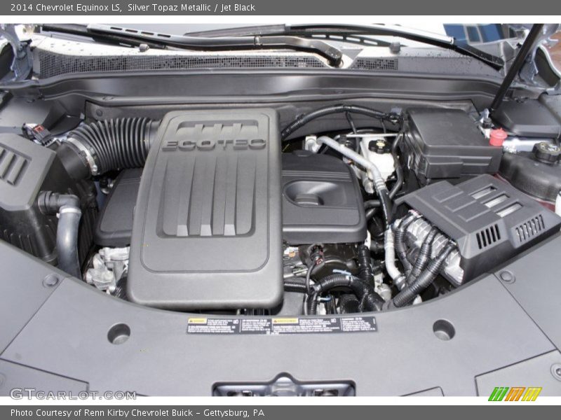 Silver Topaz Metallic / Jet Black 2014 Chevrolet Equinox LS