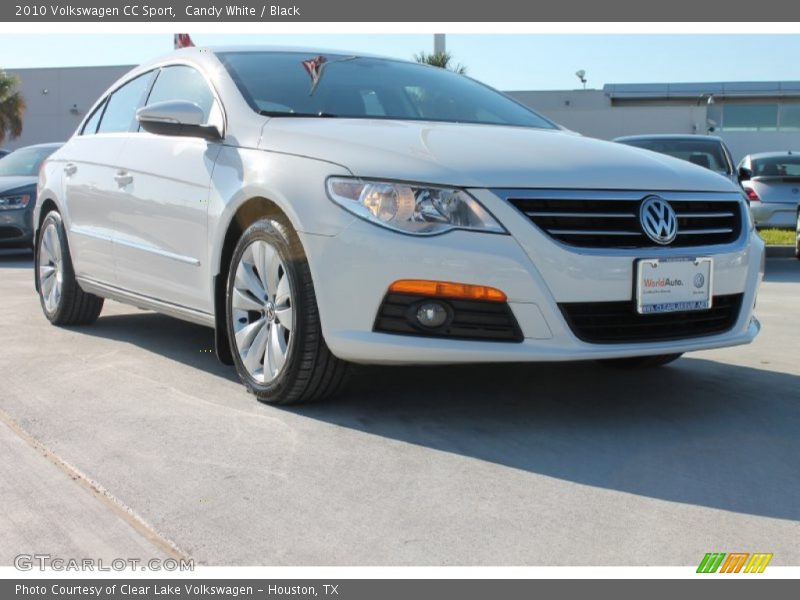 Candy White / Black 2010 Volkswagen CC Sport