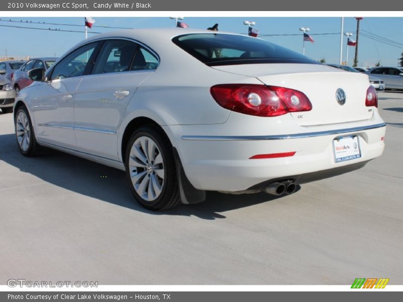 Candy White / Black 2010 Volkswagen CC Sport
