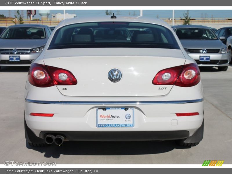 Candy White / Black 2010 Volkswagen CC Sport