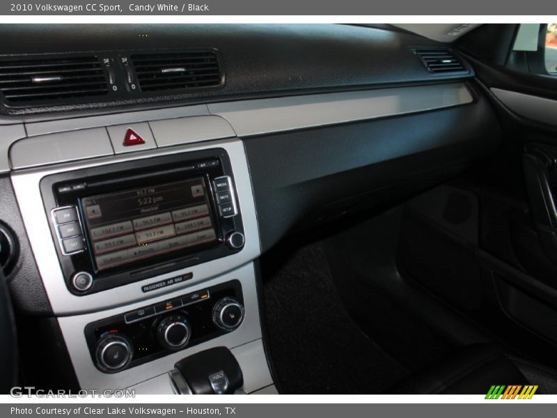 Candy White / Black 2010 Volkswagen CC Sport
