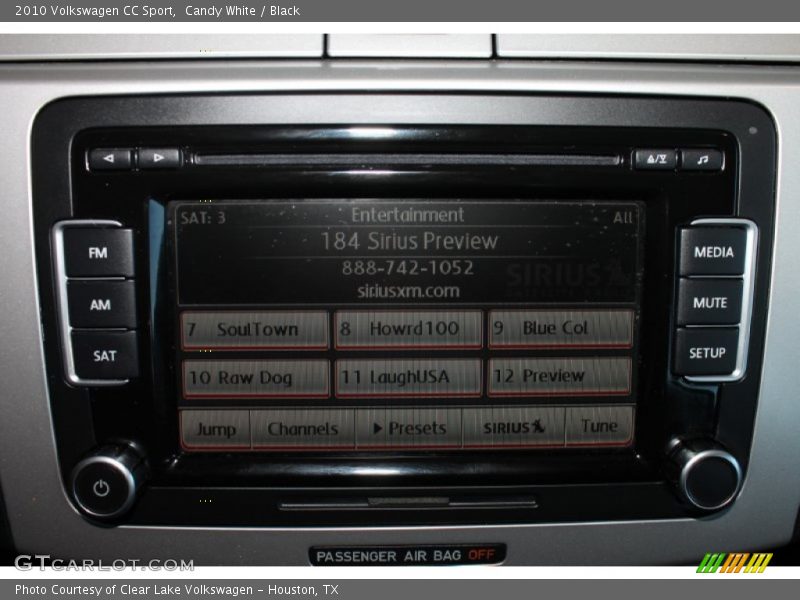 Candy White / Black 2010 Volkswagen CC Sport