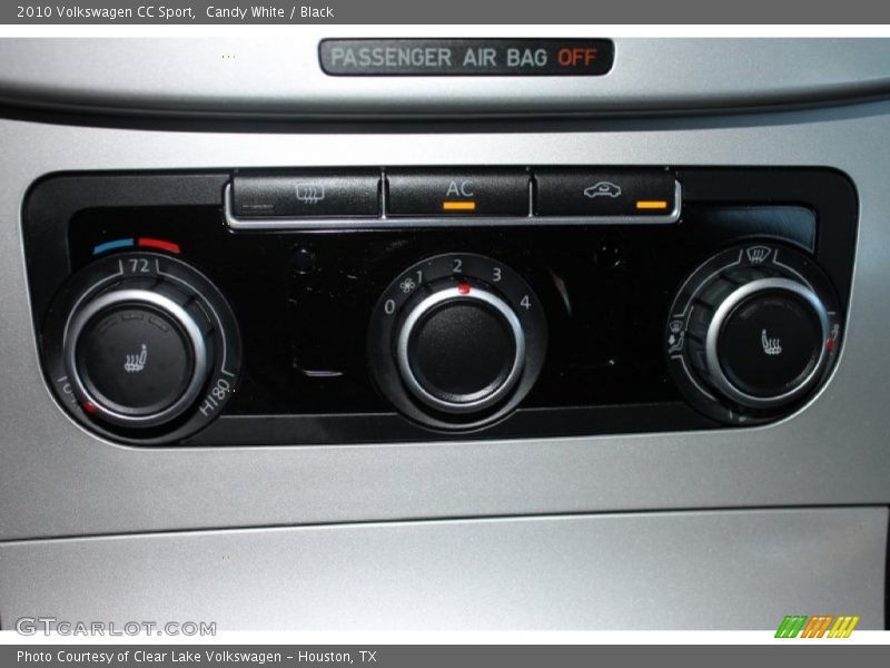 Candy White / Black 2010 Volkswagen CC Sport