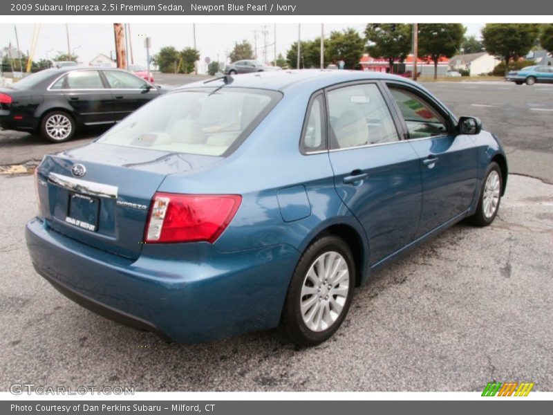 Newport Blue Pearl / Ivory 2009 Subaru Impreza 2.5i Premium Sedan