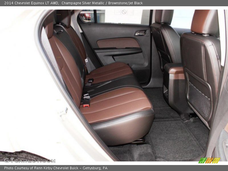 Champagne Silver Metallic / Brownstone/Jet Black 2014 Chevrolet Equinox LT AWD