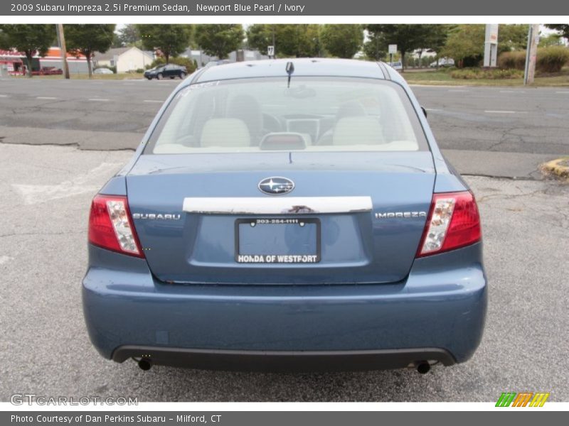 Newport Blue Pearl / Ivory 2009 Subaru Impreza 2.5i Premium Sedan