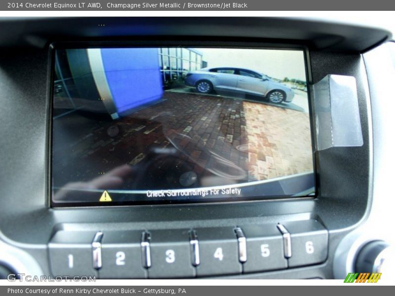Champagne Silver Metallic / Brownstone/Jet Black 2014 Chevrolet Equinox LT AWD