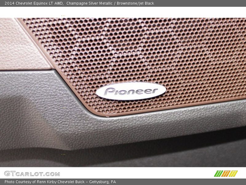 Champagne Silver Metallic / Brownstone/Jet Black 2014 Chevrolet Equinox LT AWD