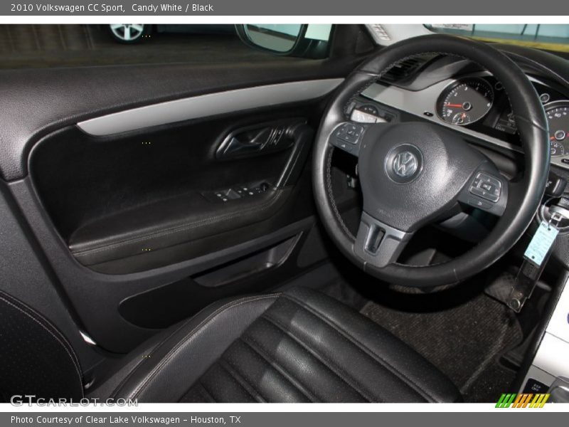 Candy White / Black 2010 Volkswagen CC Sport