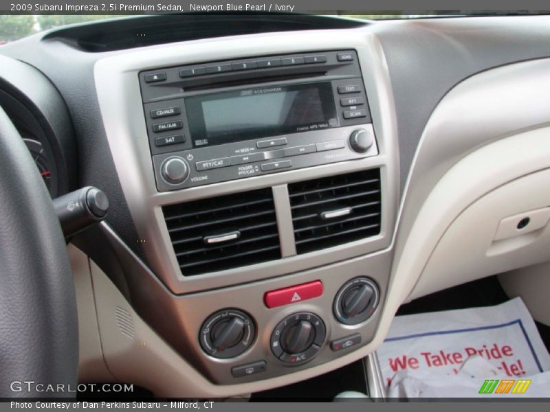 Newport Blue Pearl / Ivory 2009 Subaru Impreza 2.5i Premium Sedan