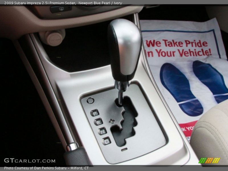 Newport Blue Pearl / Ivory 2009 Subaru Impreza 2.5i Premium Sedan