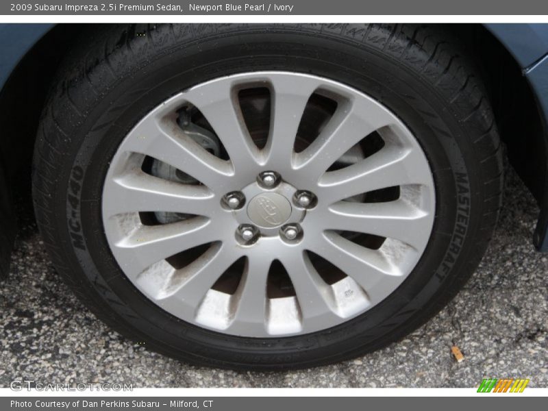 Newport Blue Pearl / Ivory 2009 Subaru Impreza 2.5i Premium Sedan