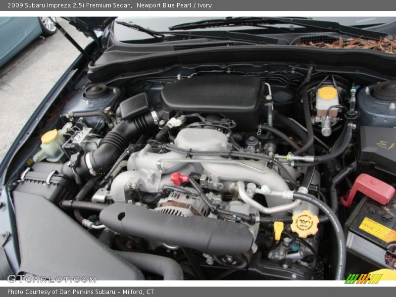 Newport Blue Pearl / Ivory 2009 Subaru Impreza 2.5i Premium Sedan