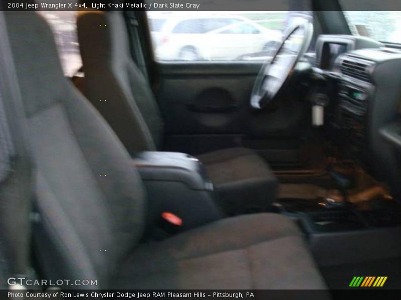 Light Khaki Metallic / Dark Slate Gray 2004 Jeep Wrangler X 4x4