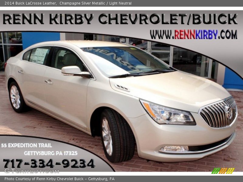 Champagne Silver Metallic / Light Neutral 2014 Buick LaCrosse Leather