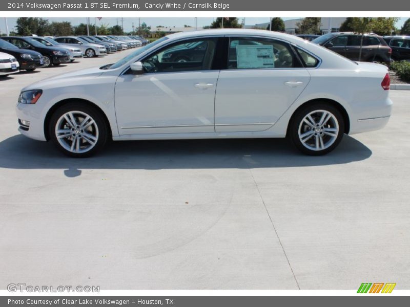 Candy White / Cornsilk Beige 2014 Volkswagen Passat 1.8T SEL Premium