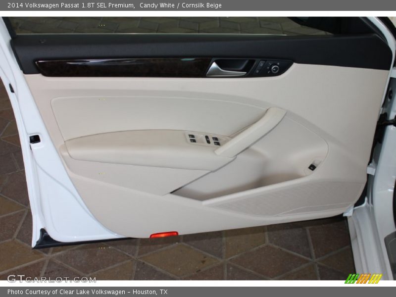 Candy White / Cornsilk Beige 2014 Volkswagen Passat 1.8T SEL Premium