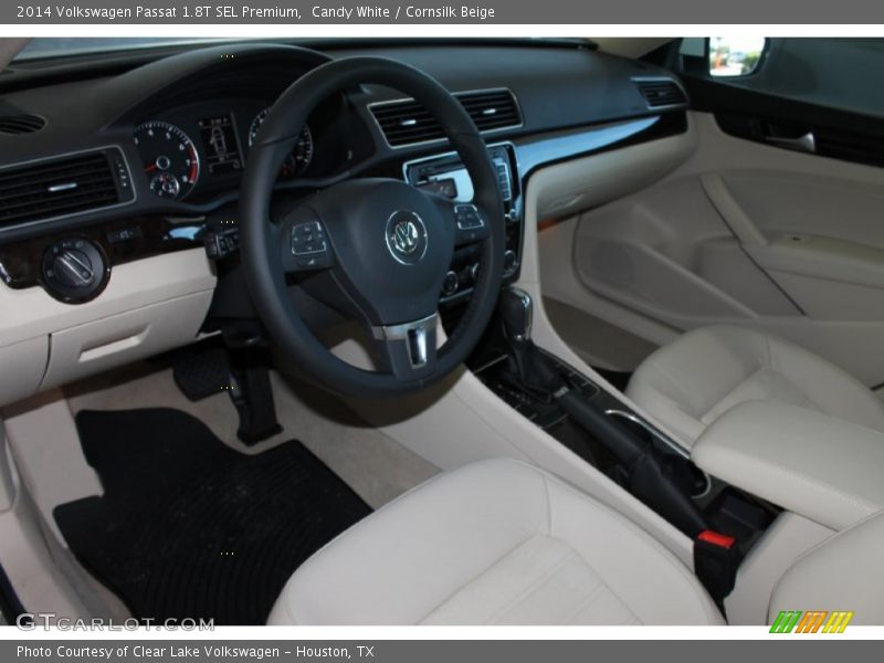 Candy White / Cornsilk Beige 2014 Volkswagen Passat 1.8T SEL Premium