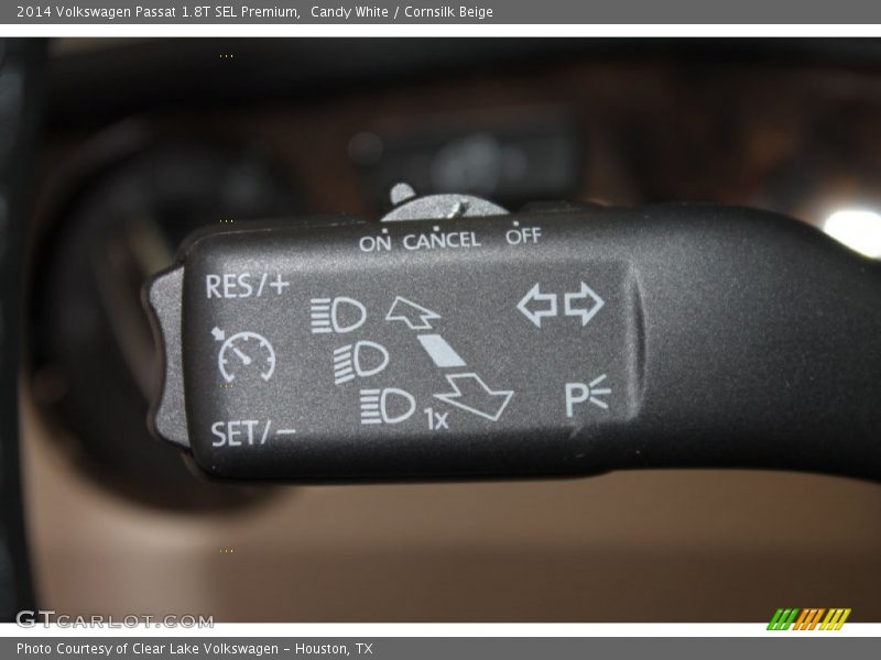 Candy White / Cornsilk Beige 2014 Volkswagen Passat 1.8T SEL Premium