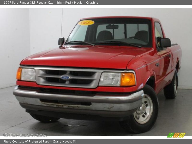 Bright Red / Medium Graphite 1997 Ford Ranger XLT Regular Cab