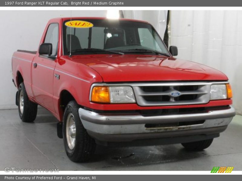 Bright Red / Medium Graphite 1997 Ford Ranger XLT Regular Cab