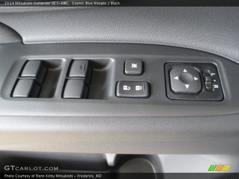 Cosmic Blue Metallic / Black 2014 Mitsubishi Outlander SE S-AWC