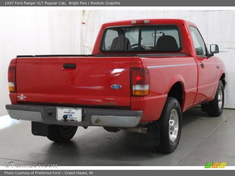 Bright Red / Medium Graphite 1997 Ford Ranger XLT Regular Cab