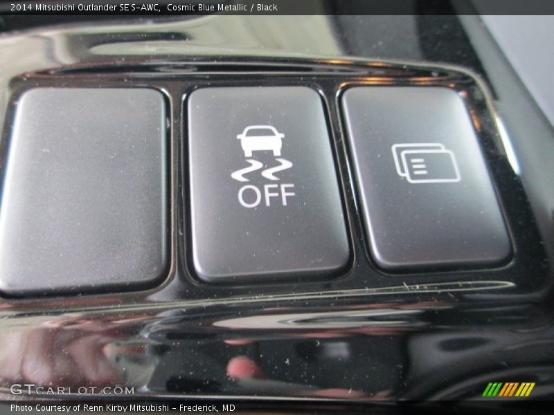 Cosmic Blue Metallic / Black 2014 Mitsubishi Outlander SE S-AWC