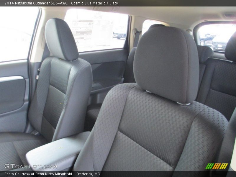 Cosmic Blue Metallic / Black 2014 Mitsubishi Outlander SE S-AWC