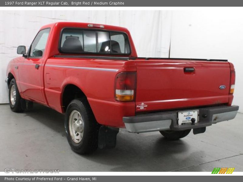 Bright Red / Medium Graphite 1997 Ford Ranger XLT Regular Cab